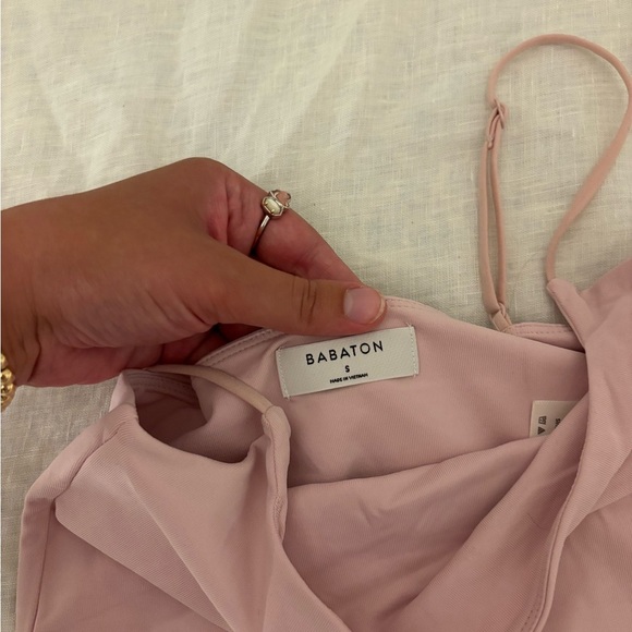 Aritzia Babaton Pink Tank Cami Small - Picture 2 of 4